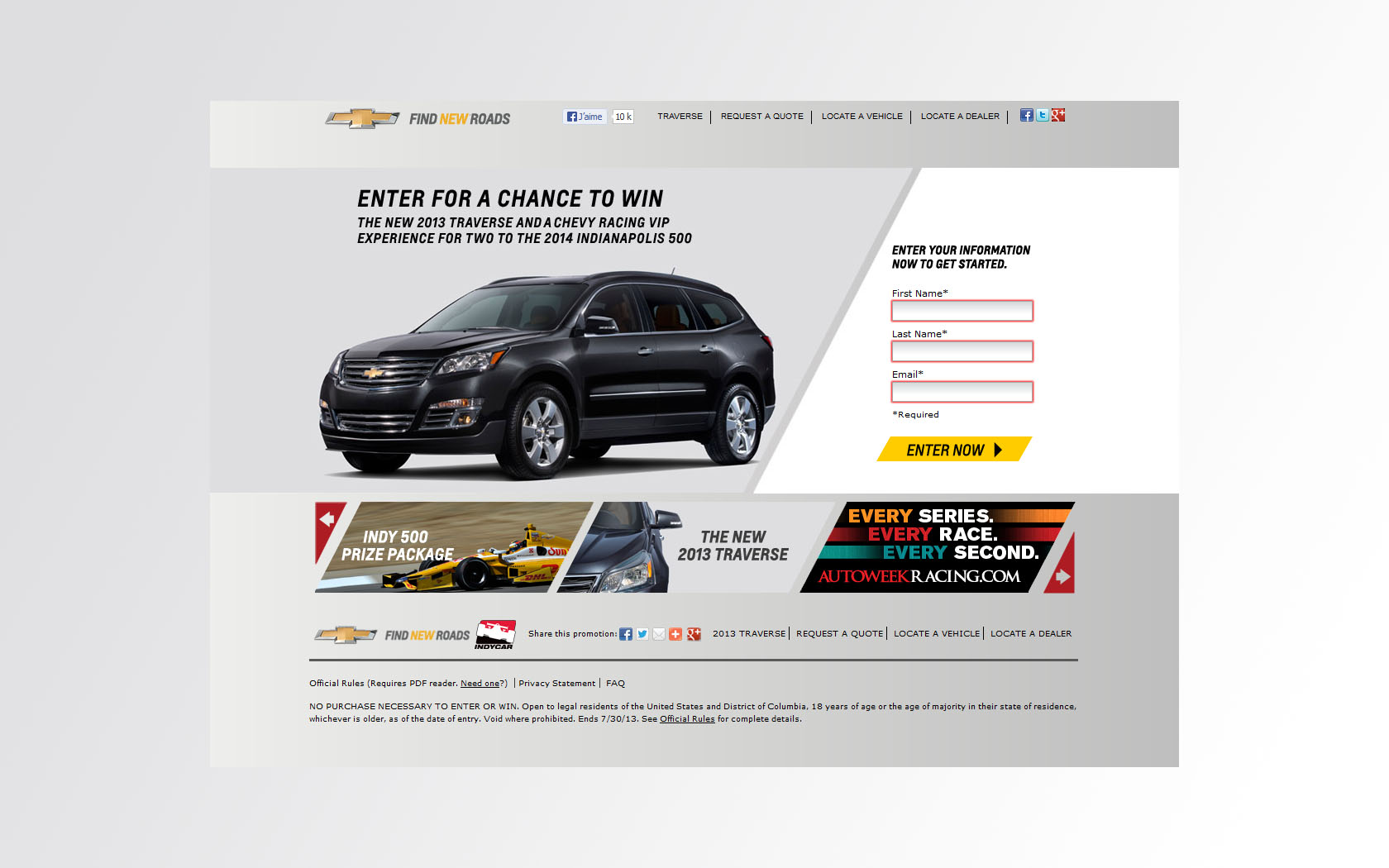 chevrolet sweepstakes
