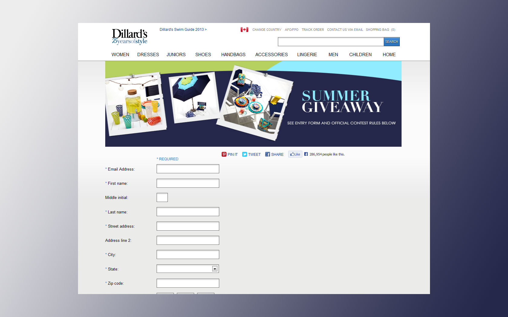 dillards giveaway