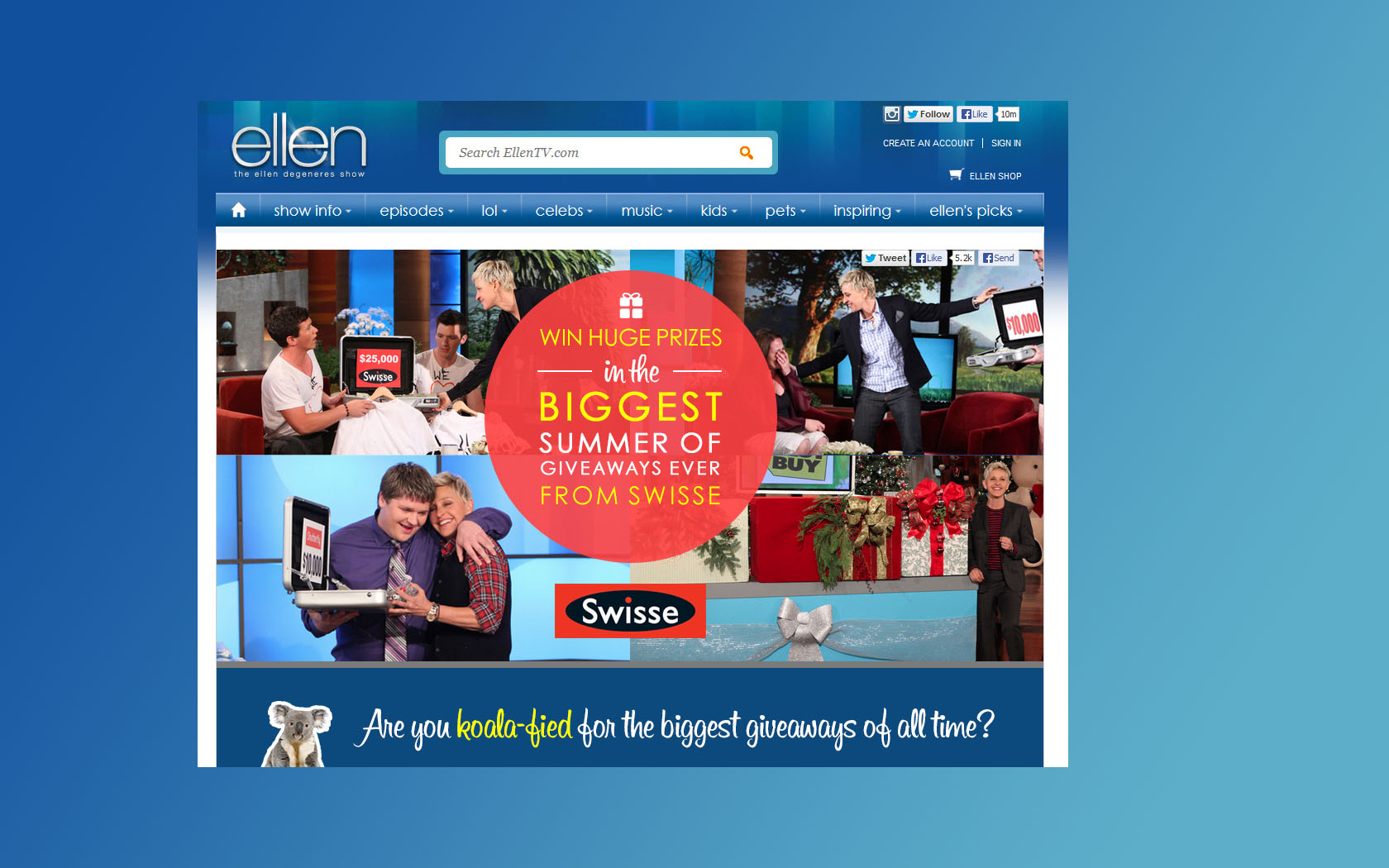 ellentv sweepstakes