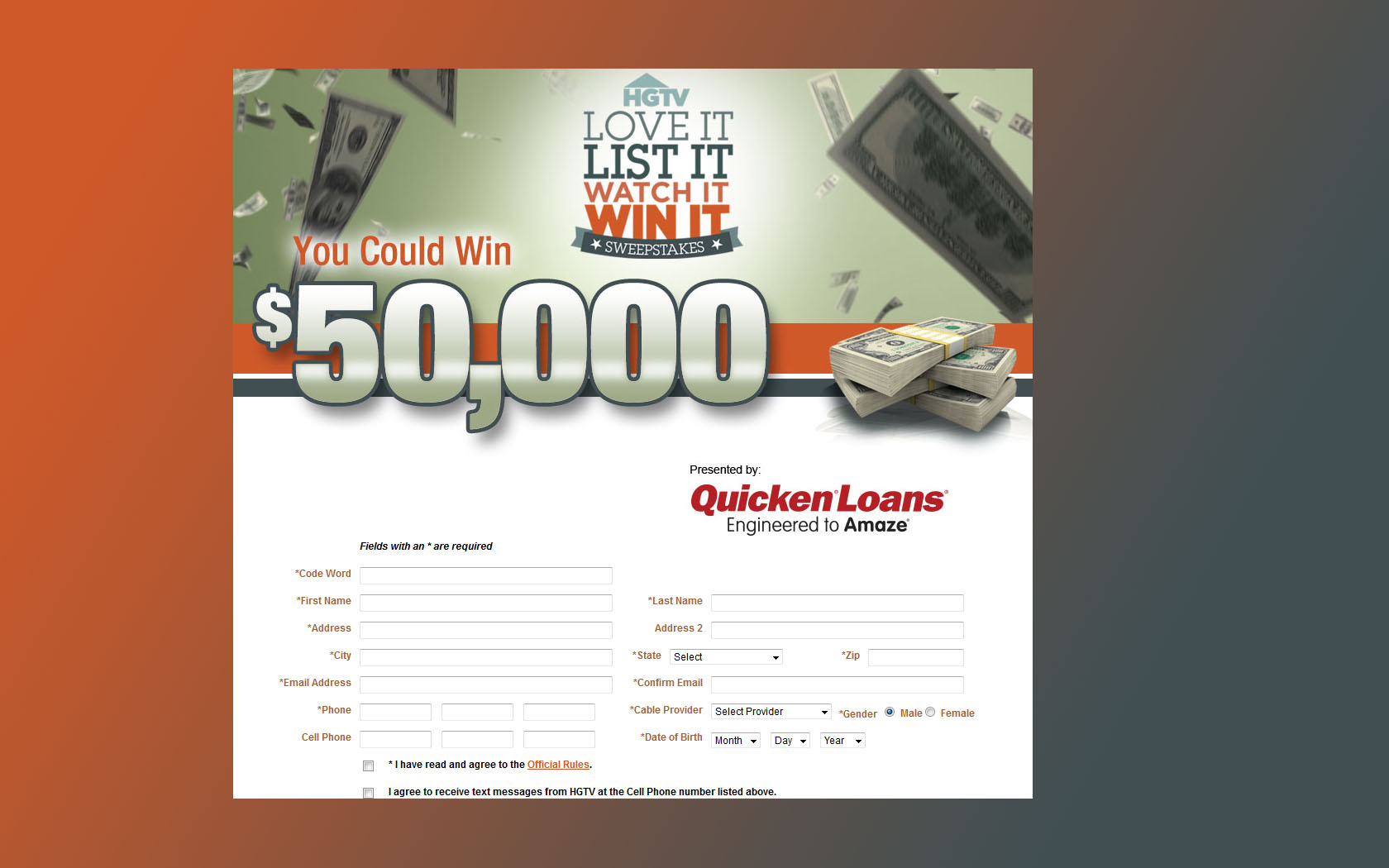 hgtv quickenloans sweepstakes