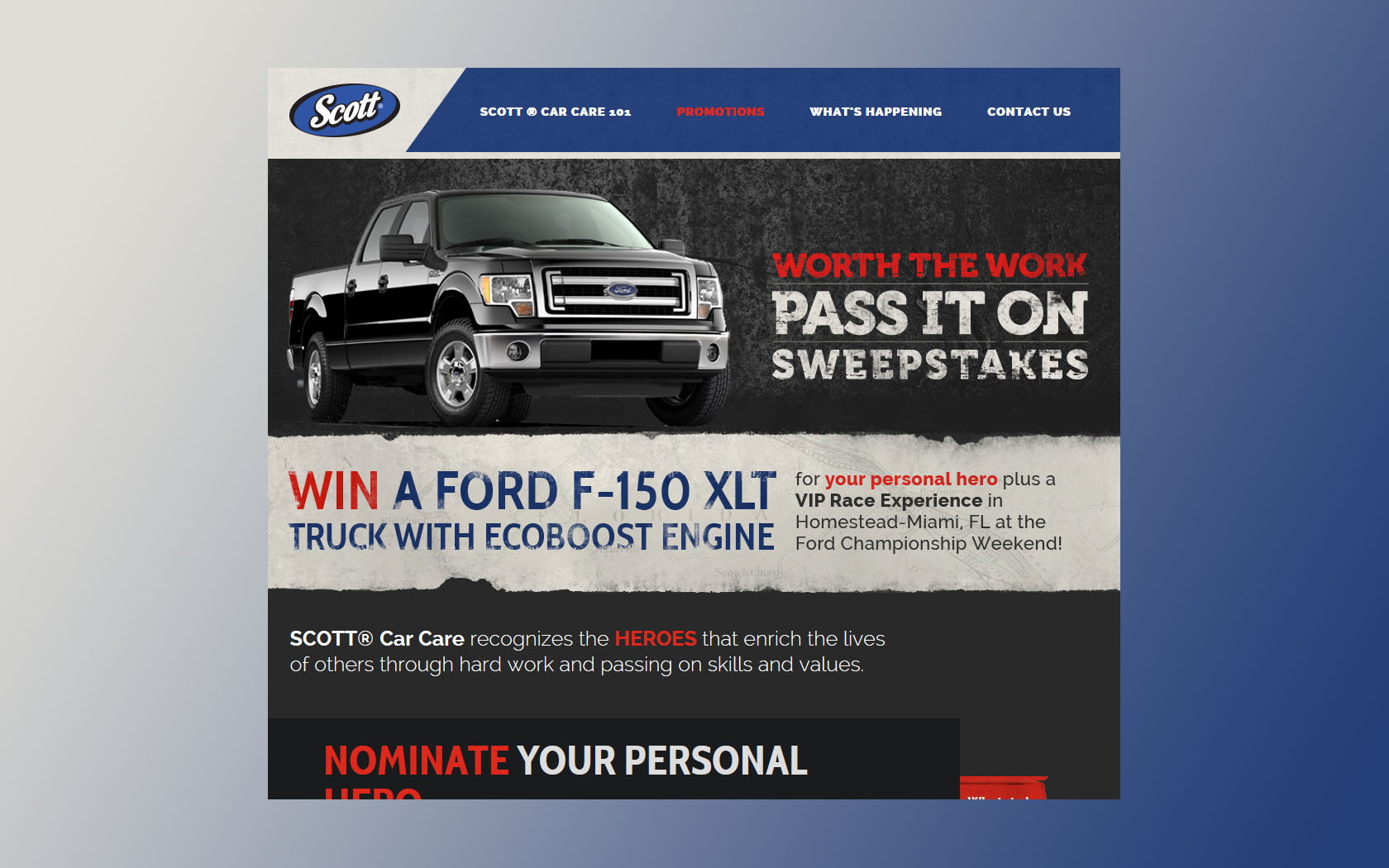 Scott Ford Sweepstakes