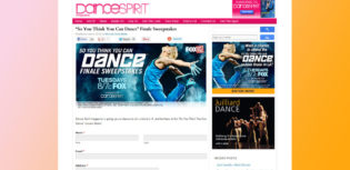 so you think you can dance sweepstakes