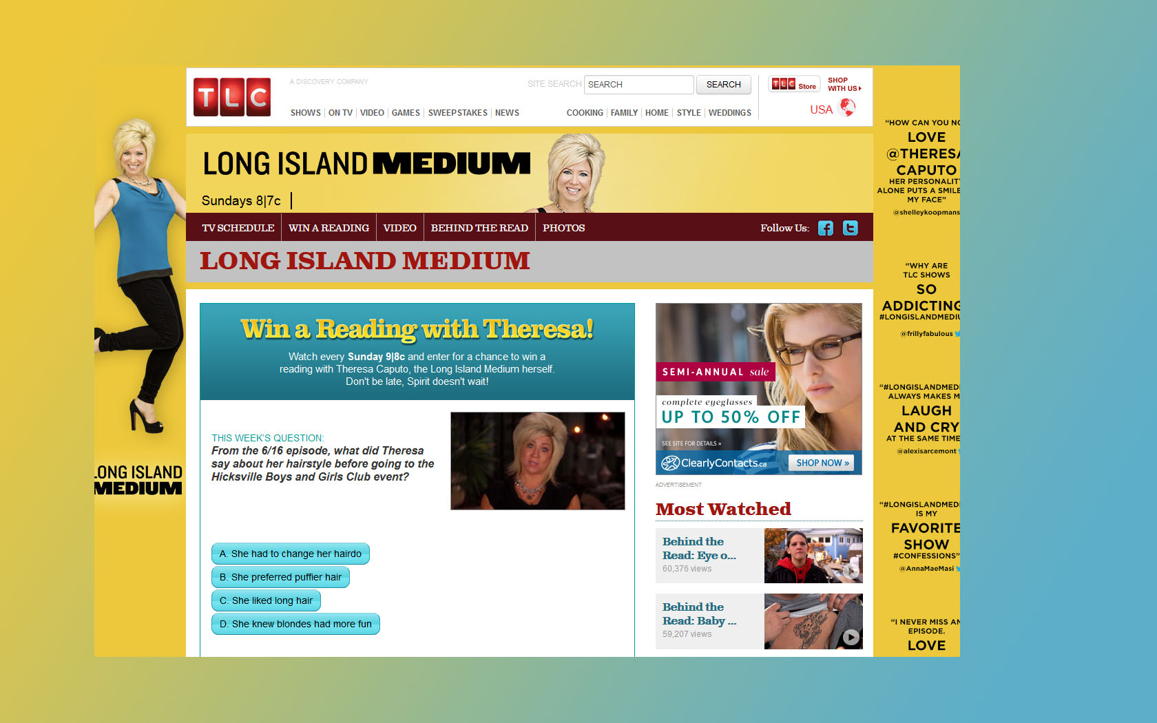 tlc long island medium sweepstakes