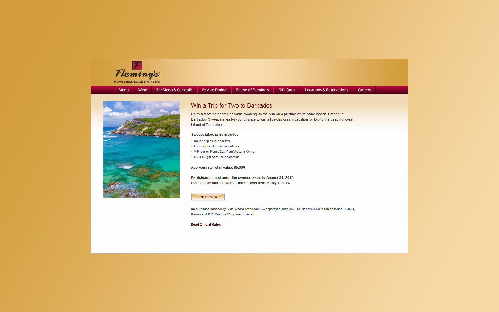 flemings sweepstakes