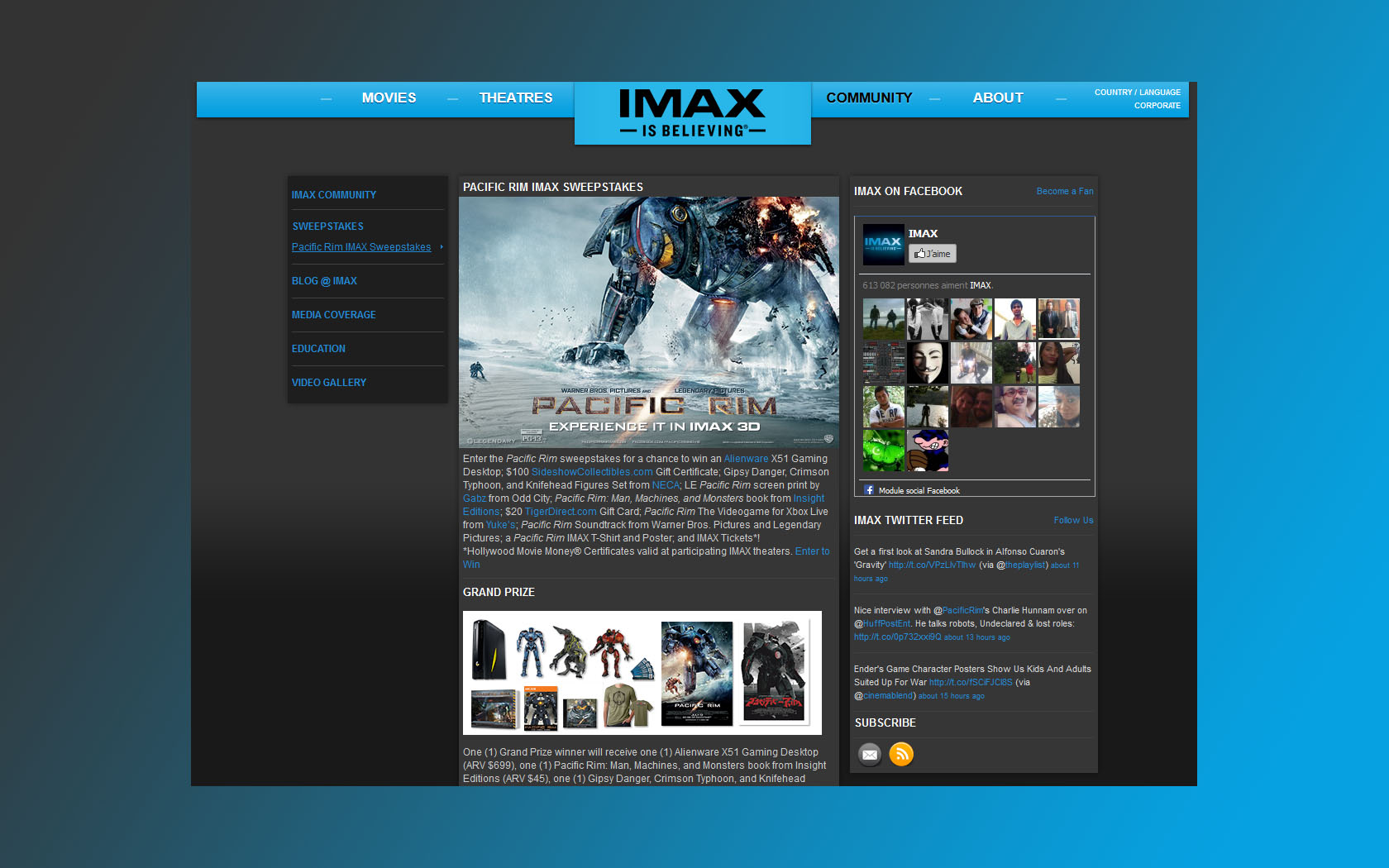 imax sweepstakes