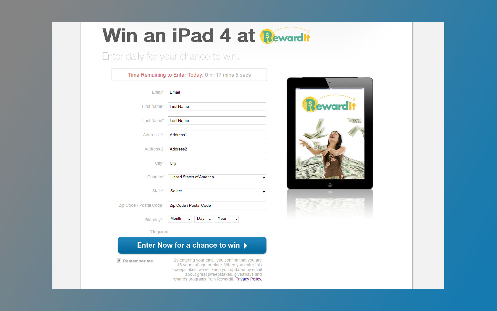 ipad giveaway