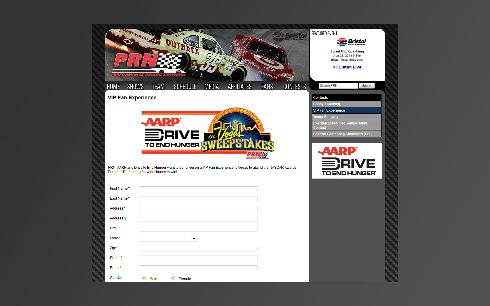 aarp drive to end hunger
