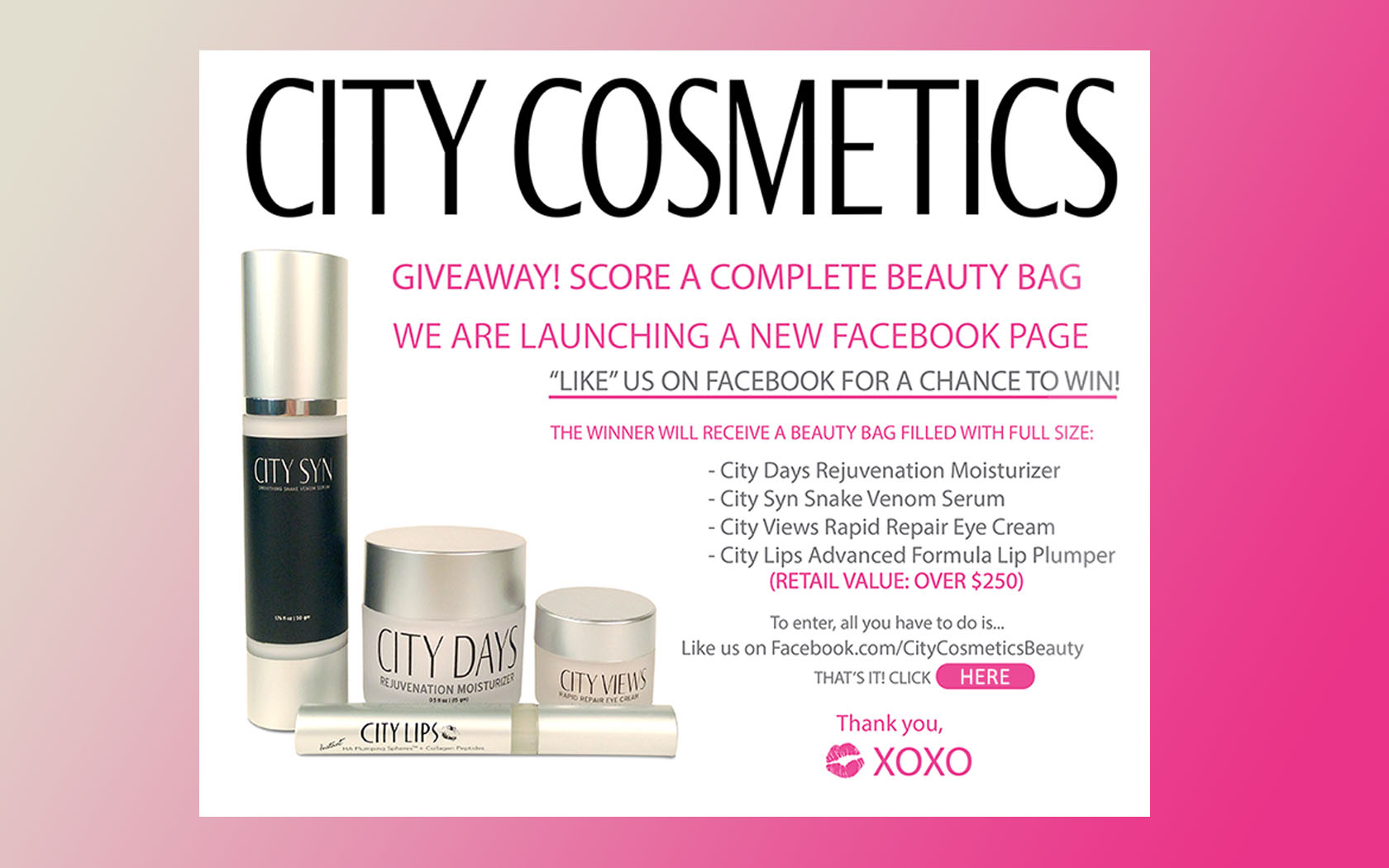 city cosmetics giveaway