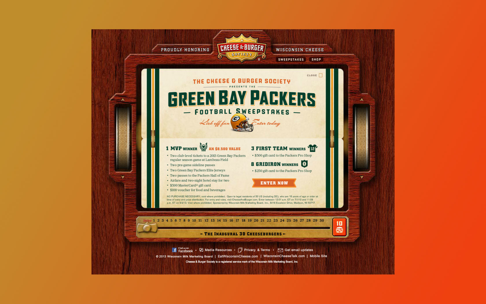 green bay packers sweepstakes