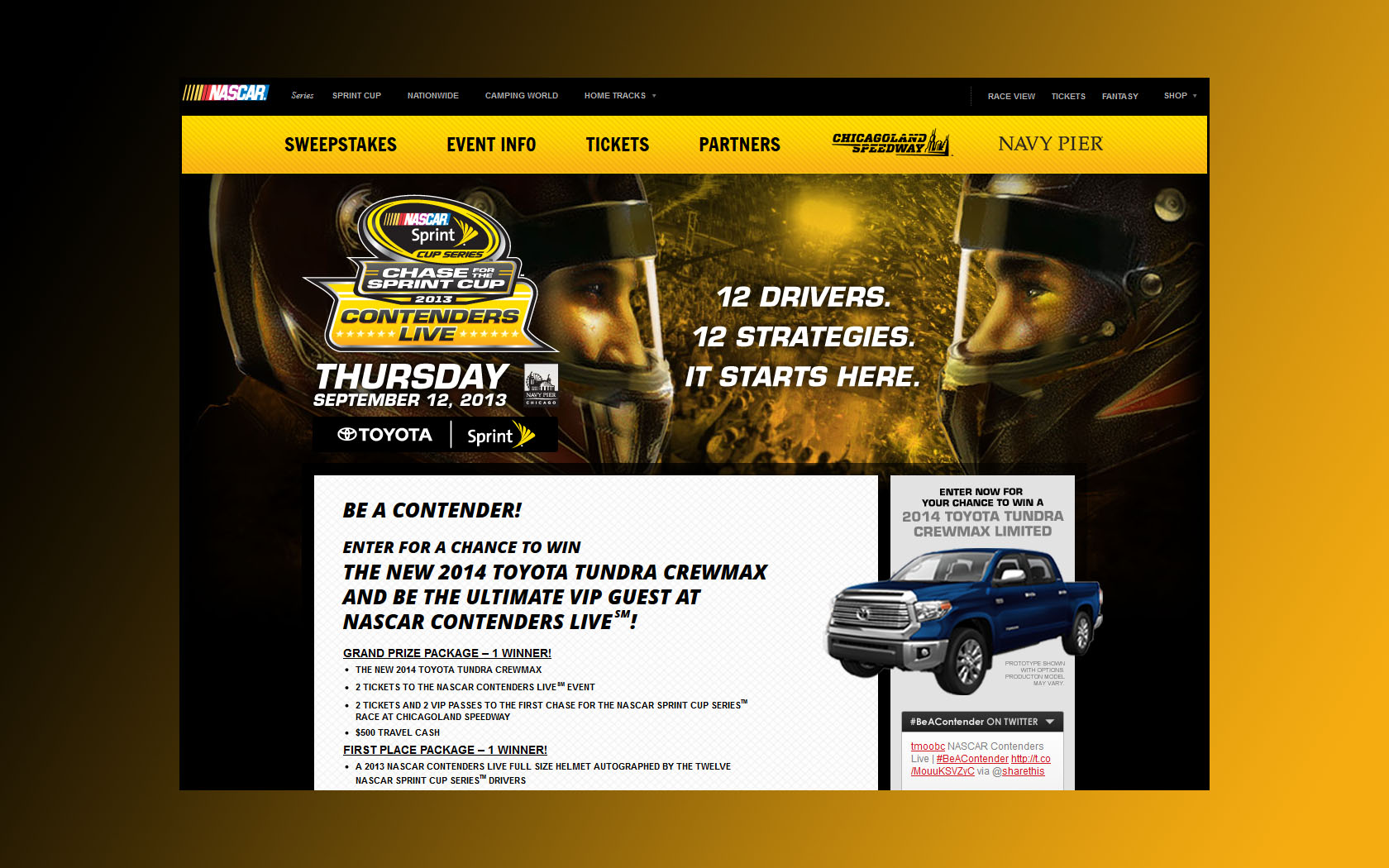 nascar chase sweepstakes