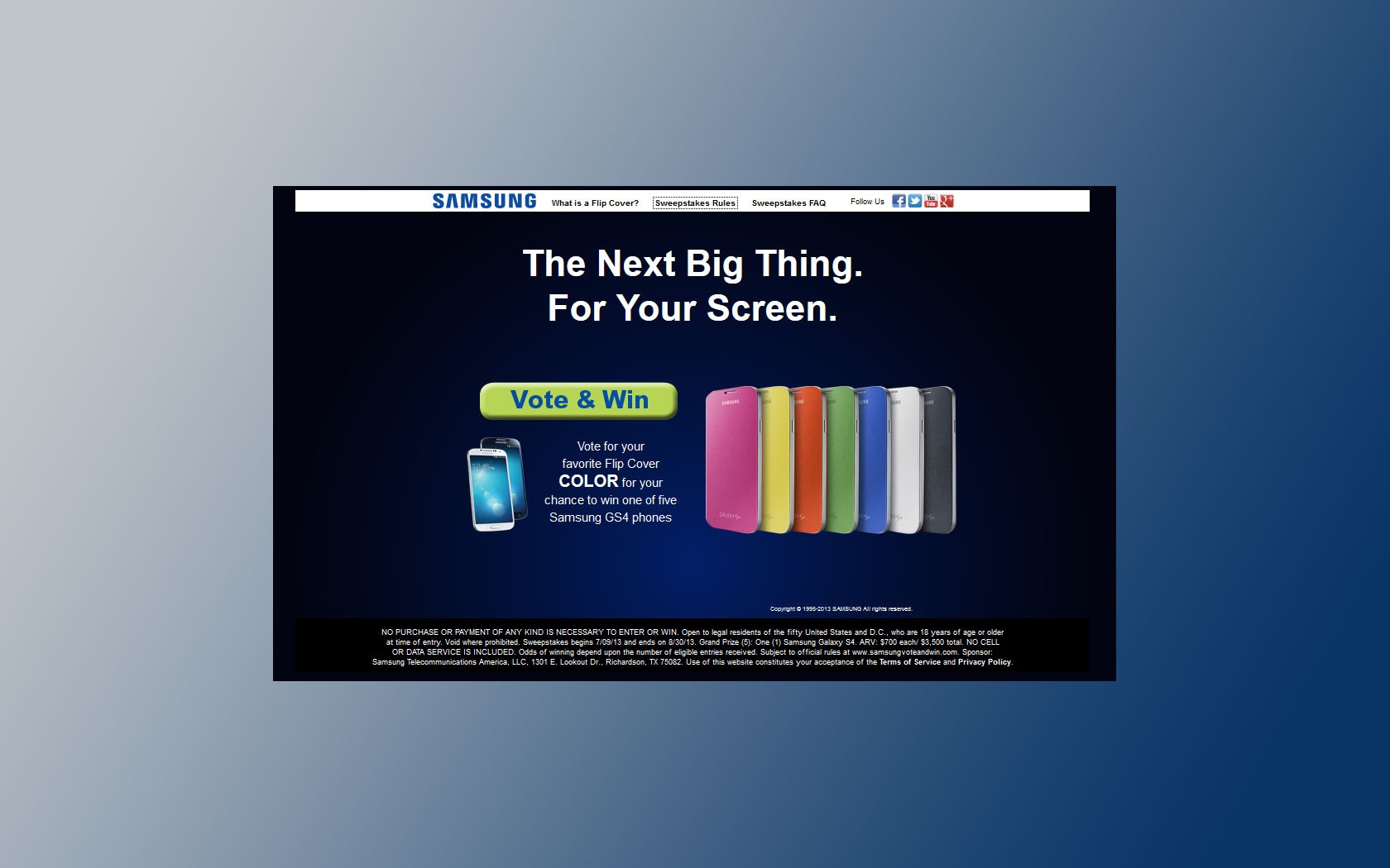 samsung sweepstakes