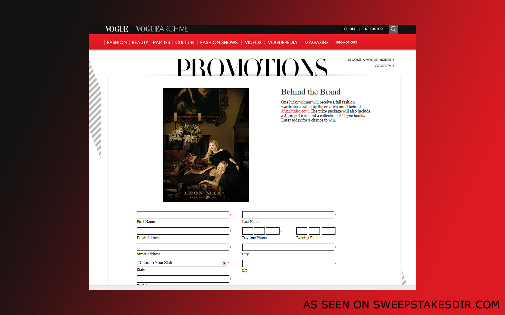 vogue promotion