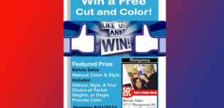 win a free cut and color