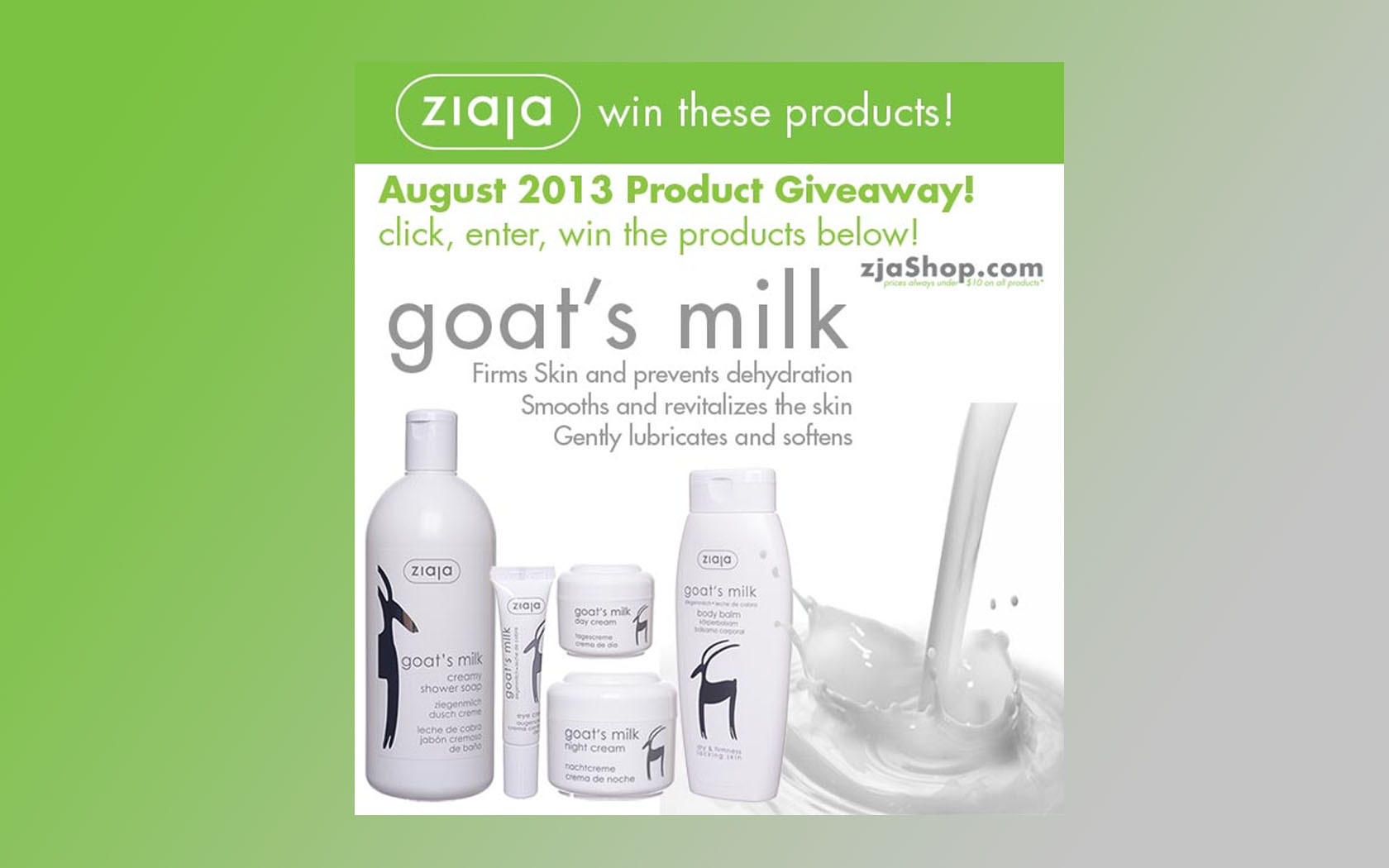 ziaja giveaway