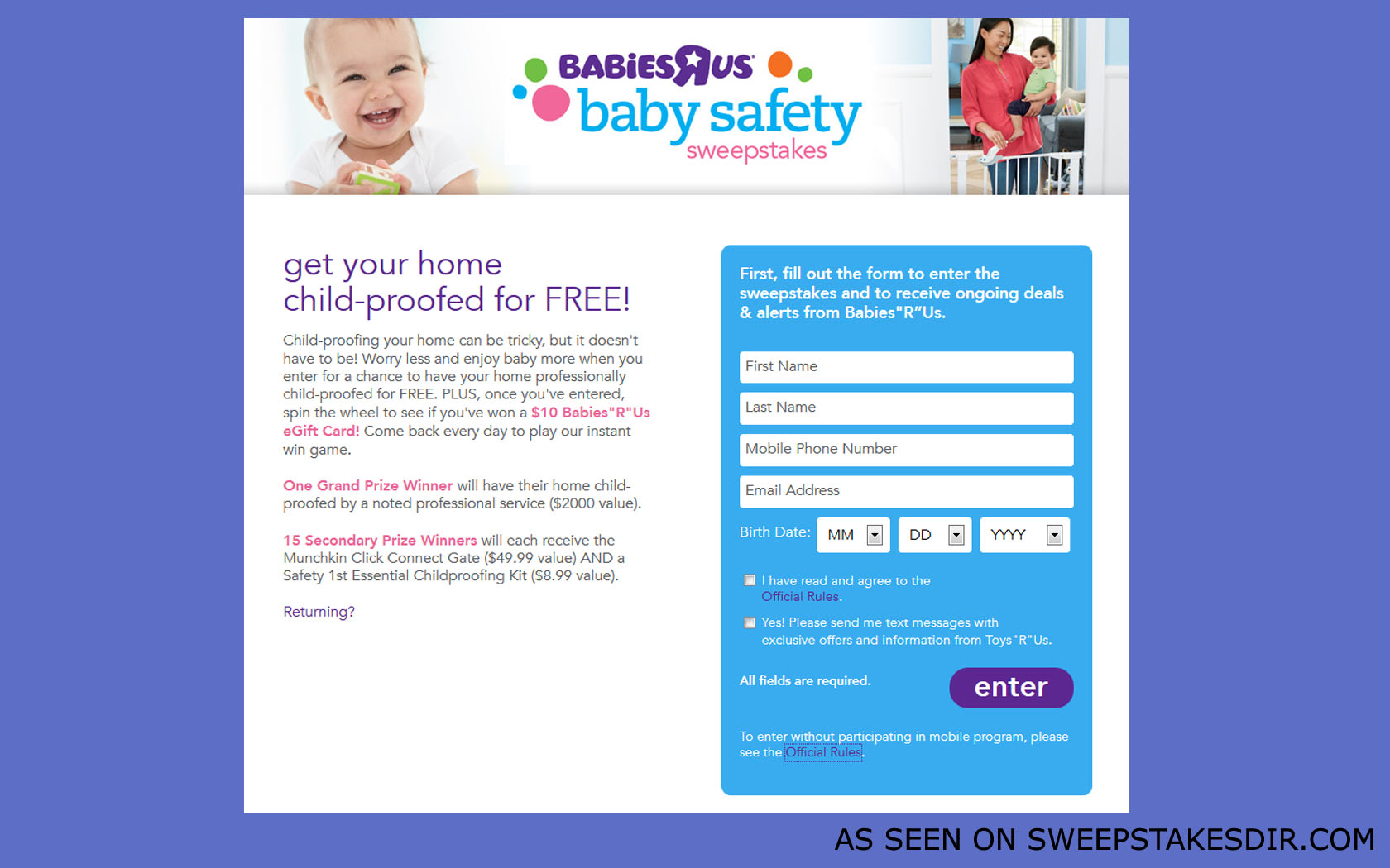babies r us sweepstakes