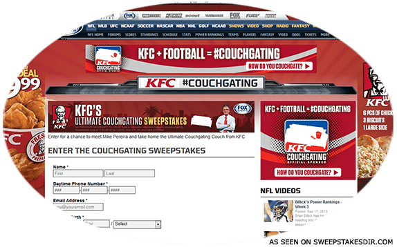 fox kfc sweepstakes
