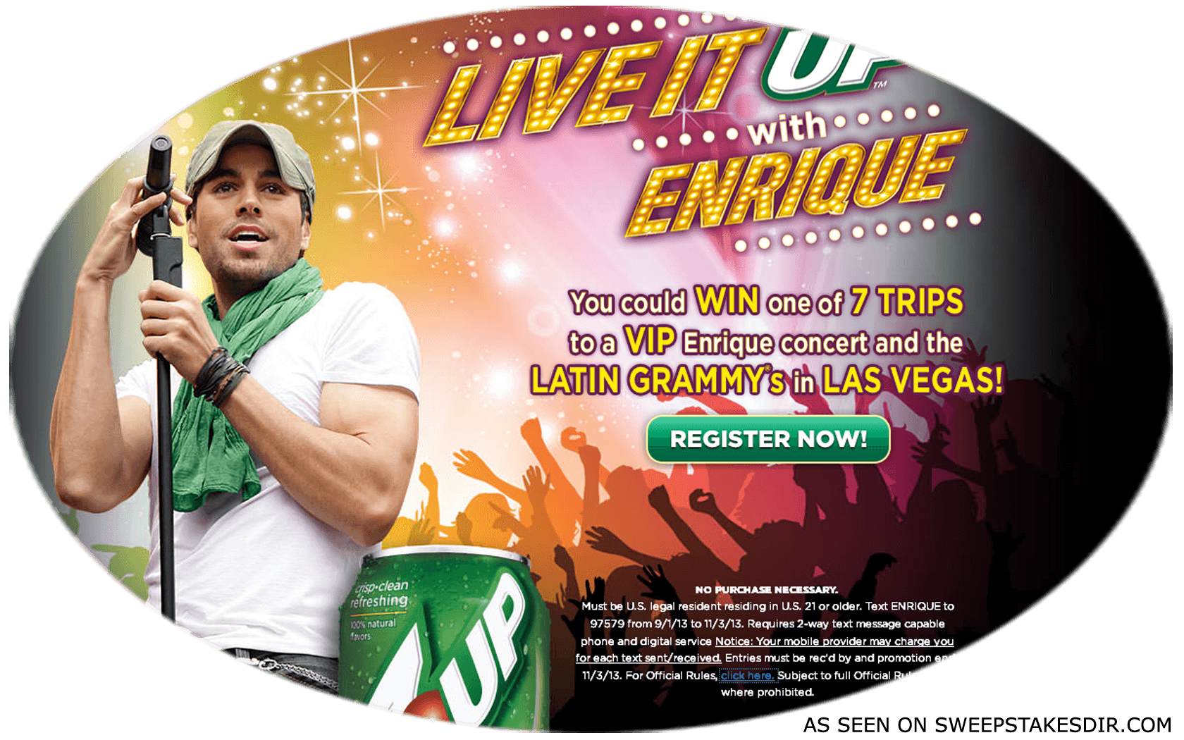 live it up with enreque sweepstakes