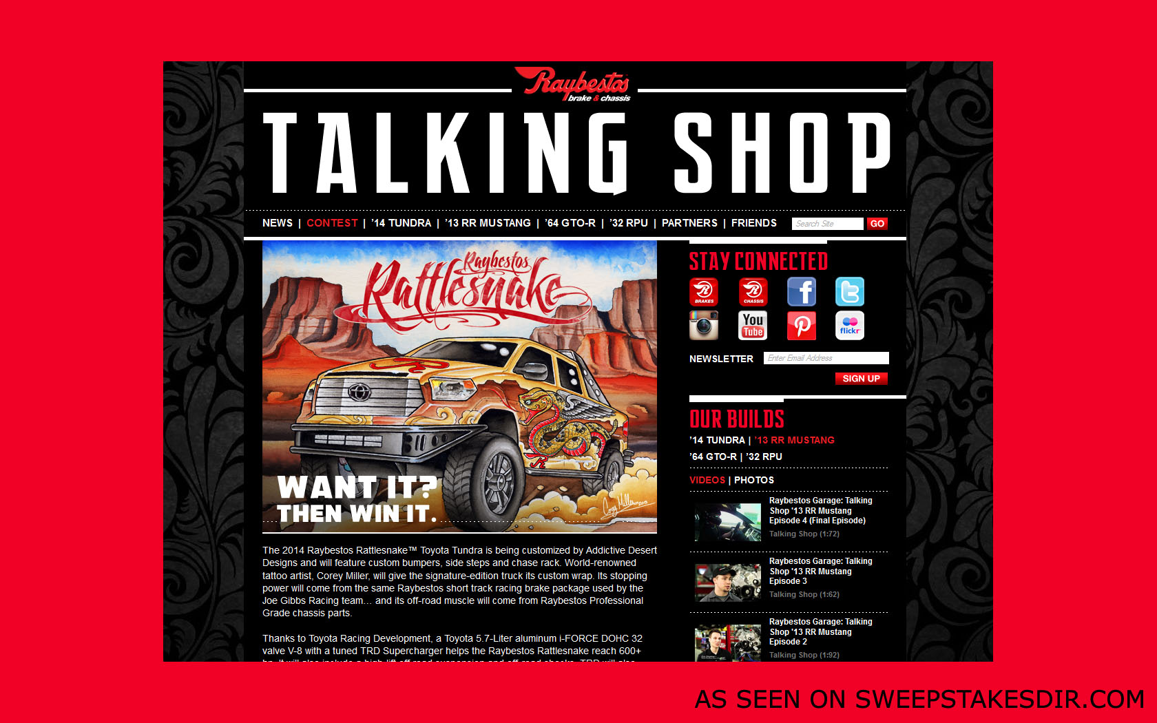 raybestos sweepstakes