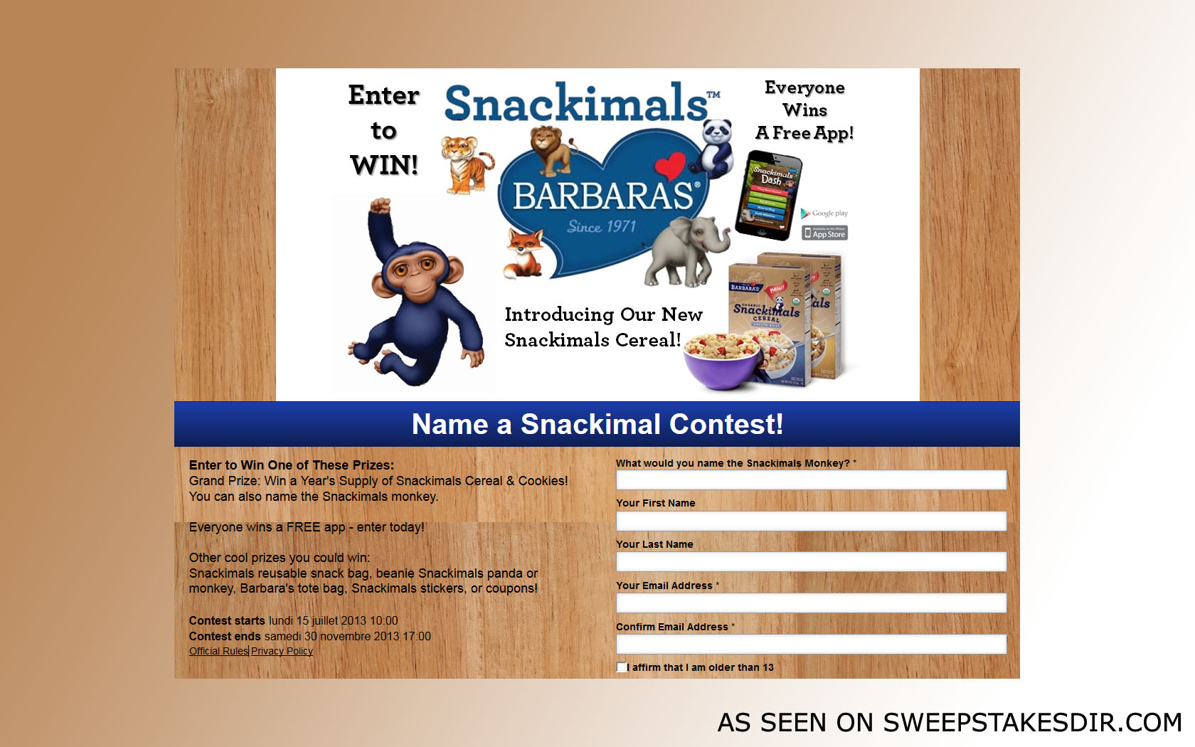 snackimals contest