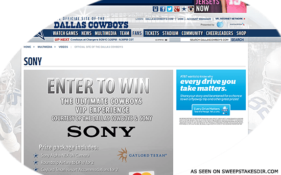 sony ultimate cowboys sweepstakes