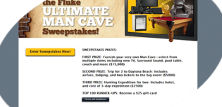 ultimate man cave sweepstakes