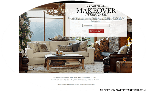 25000 home makeover sweepstakes