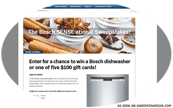 bosch sense ational sweepstakes