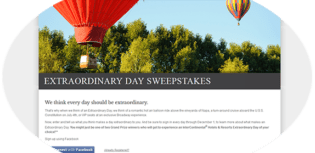 extraordinary day sweepstakes