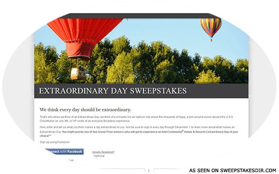 extraordinary day sweepstakes