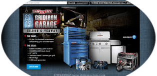 gridiron garage sweepstakes