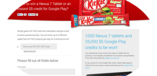 kitkat nexus google android sweepstakes