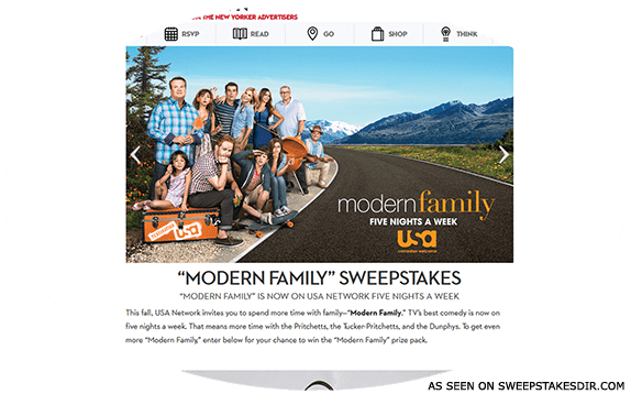 modern family sweepstakes