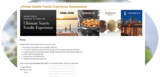 ultimate seattle foodie experience sweepstakes