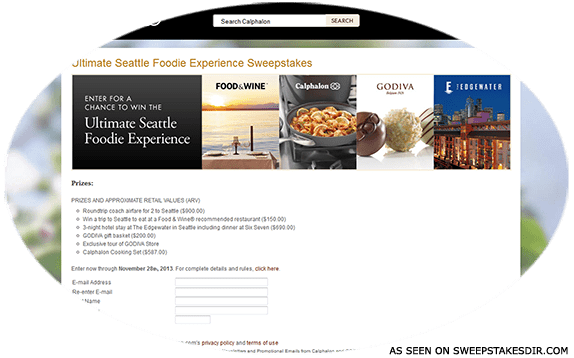 ultimate seattle foodie experience sweepstakes