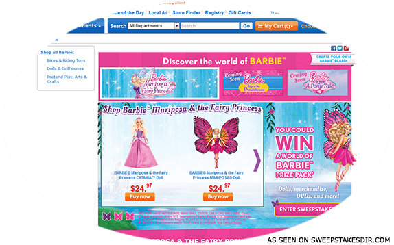 walmart barbie sweepstakes