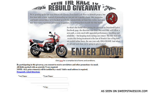 win the race to rebuild giveaway