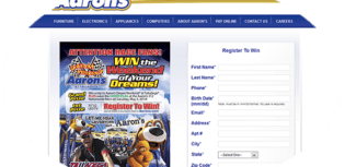 aarons nascar sweepstakes