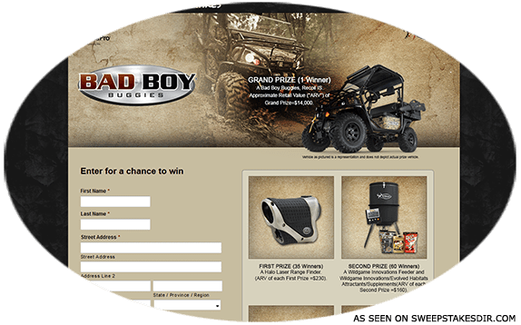 bad boy buggies sweepstakes