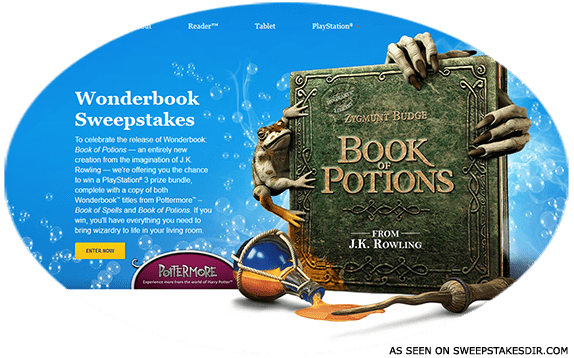 book of potions sweepstakes