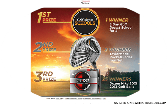 golf digest schools sweepstakes