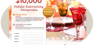 holiday entertaining sweepstakes