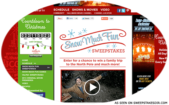 snow much fun sweepstakes