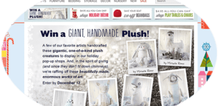 win a giant handmade plush sweepstakes