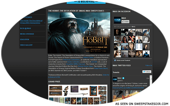 imax hobbit sweepstakes