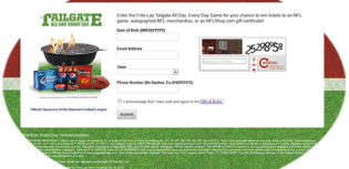 nfl tailgate instant win