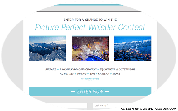 picture perfect whistler contest