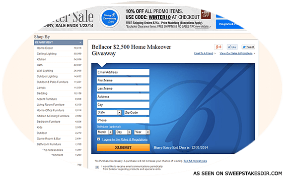 bellacor giveaway