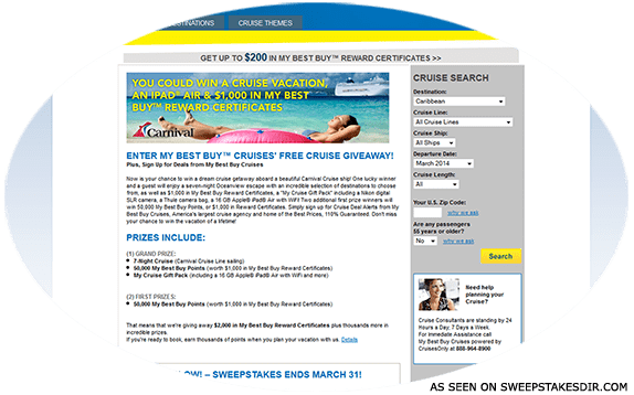 cruise sweepstakes