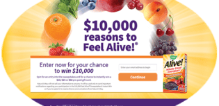 feel alive sweepstakes