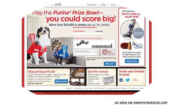 purina sweepstakes